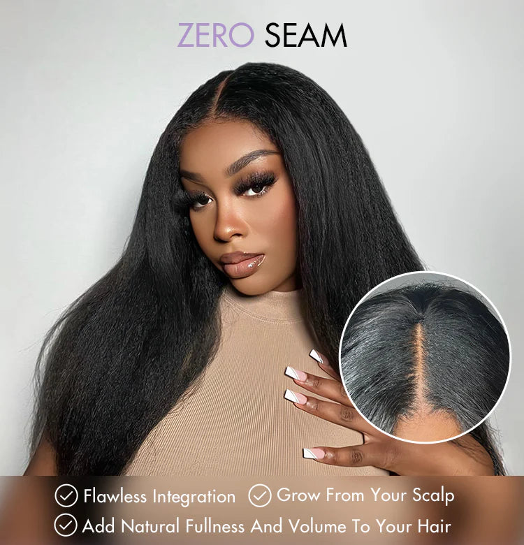 Silky Straight U Part Quick & Easy Affordable 100% Human Hair Wig