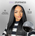 Silky Straight U Part Quick & Easy Affordable 100% Human Hair Wig