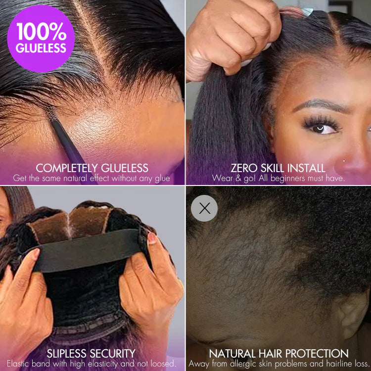 Sun-Kissed Warm Tone Brown with Blonde Highlights 180% Density Loose Wave Glueless 5x5 Closure Lace Wig Pre-Cut Lace