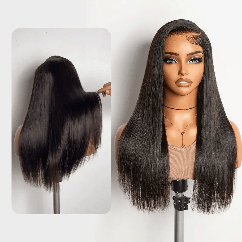 All-Day Comfort™ Wig  250% Density Bone Straight with Baby Hair PartingMax Glueless 7x6 Closure HD Lace Wig Pre-Cut Lace