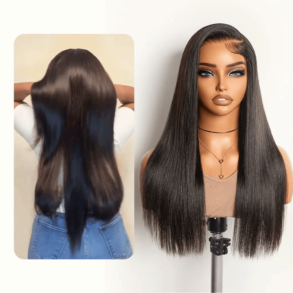 All-Day Comfort™ Wig  250% Density Bone Straight with Baby Hair PartingMax Glueless 7x6 Closure HD Lace Wig Pre-Cut Lace